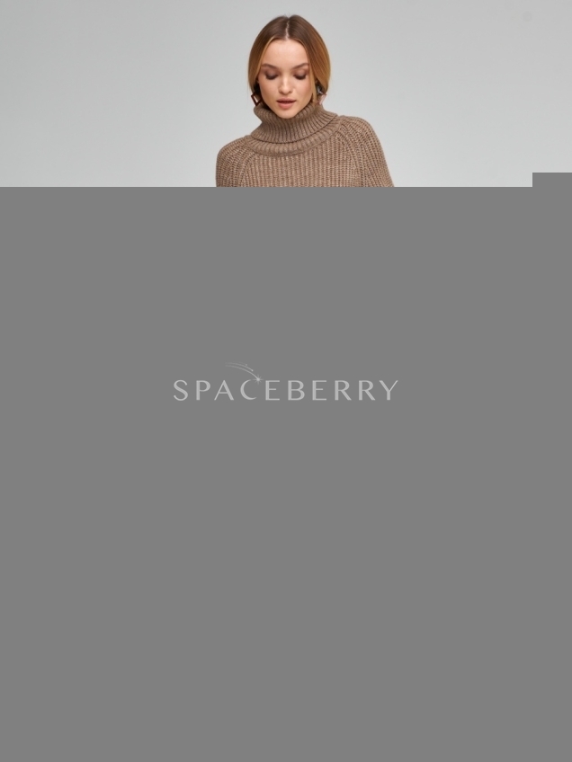 Женский вязаный свитер оверсайз, джемпер